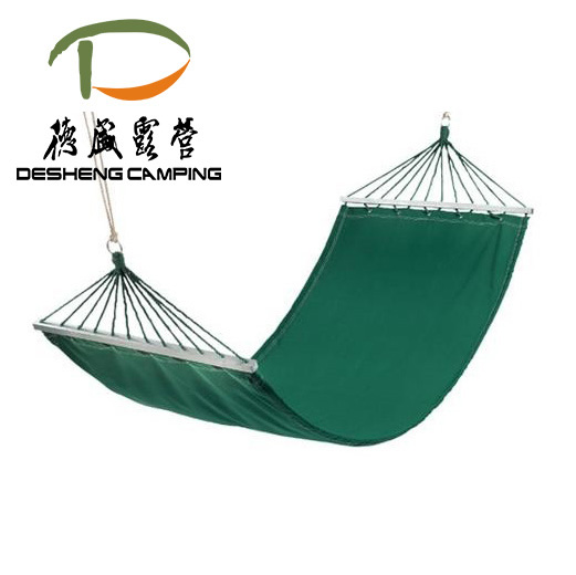 hammock with wooden bar