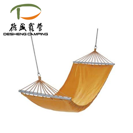 hammock with wooden bar