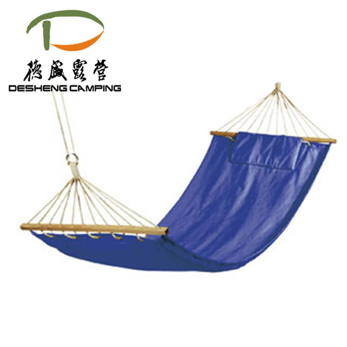 hammock with wooden bar
