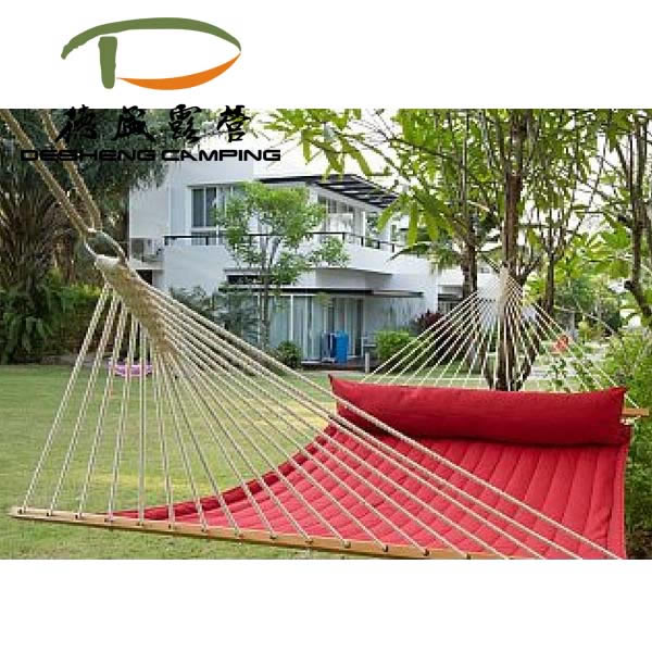 hammock with wooden bar