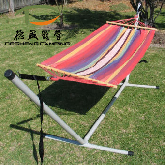 hammock with wooden bar