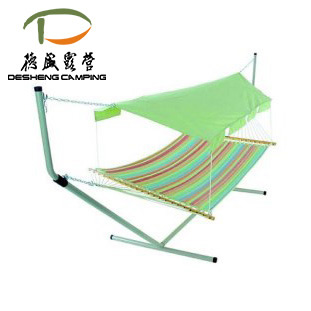 hammock with wooden bar